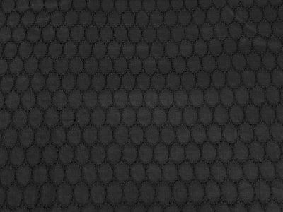 Black Embroidered Hakoba Cotton Fabric