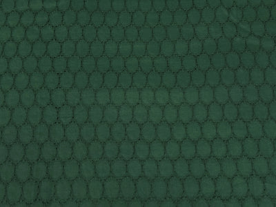 Bottle Green Embroidered Hakoba Cotton Fabric