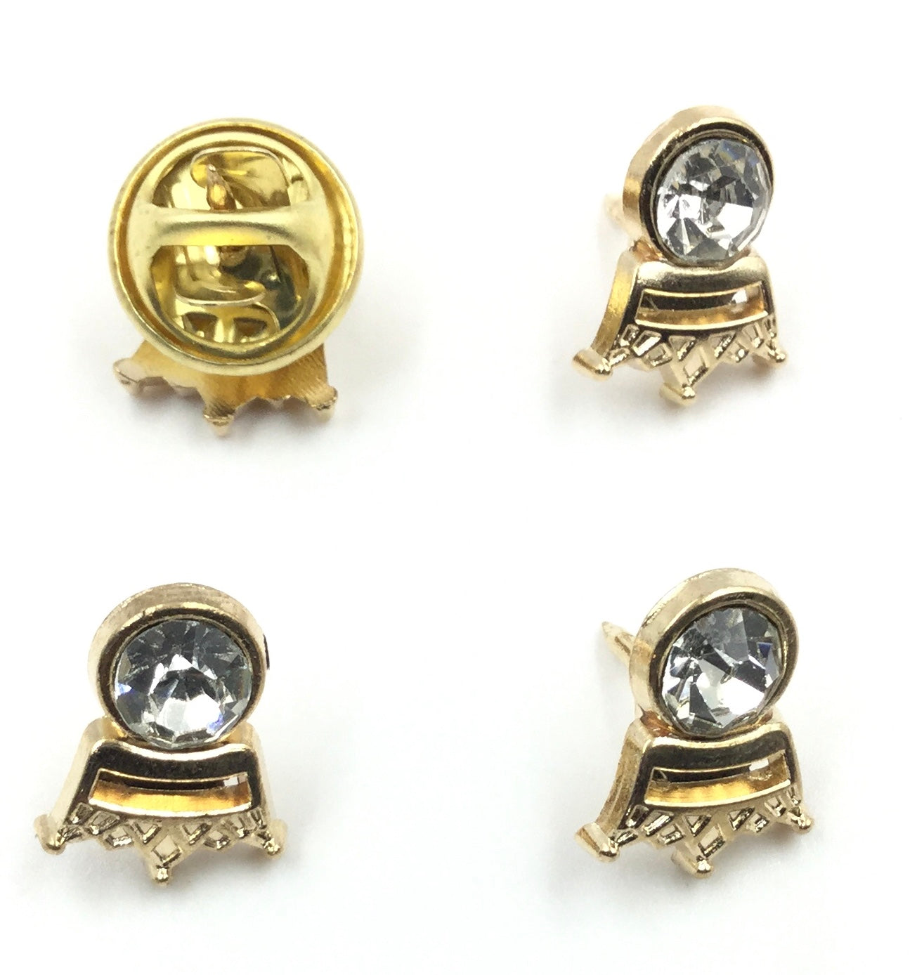 Golden Collarpin Buttons