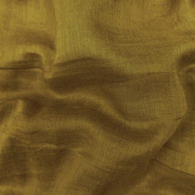 Mustard Plain Mul-Mul Cotton Fabric
