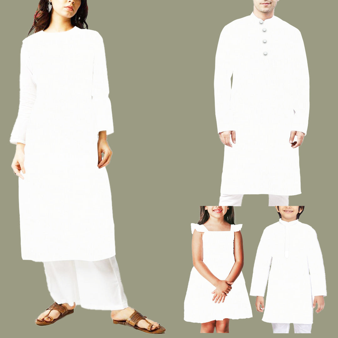 सफ़ेद सादा मुल-मुल सूती कपड़ा