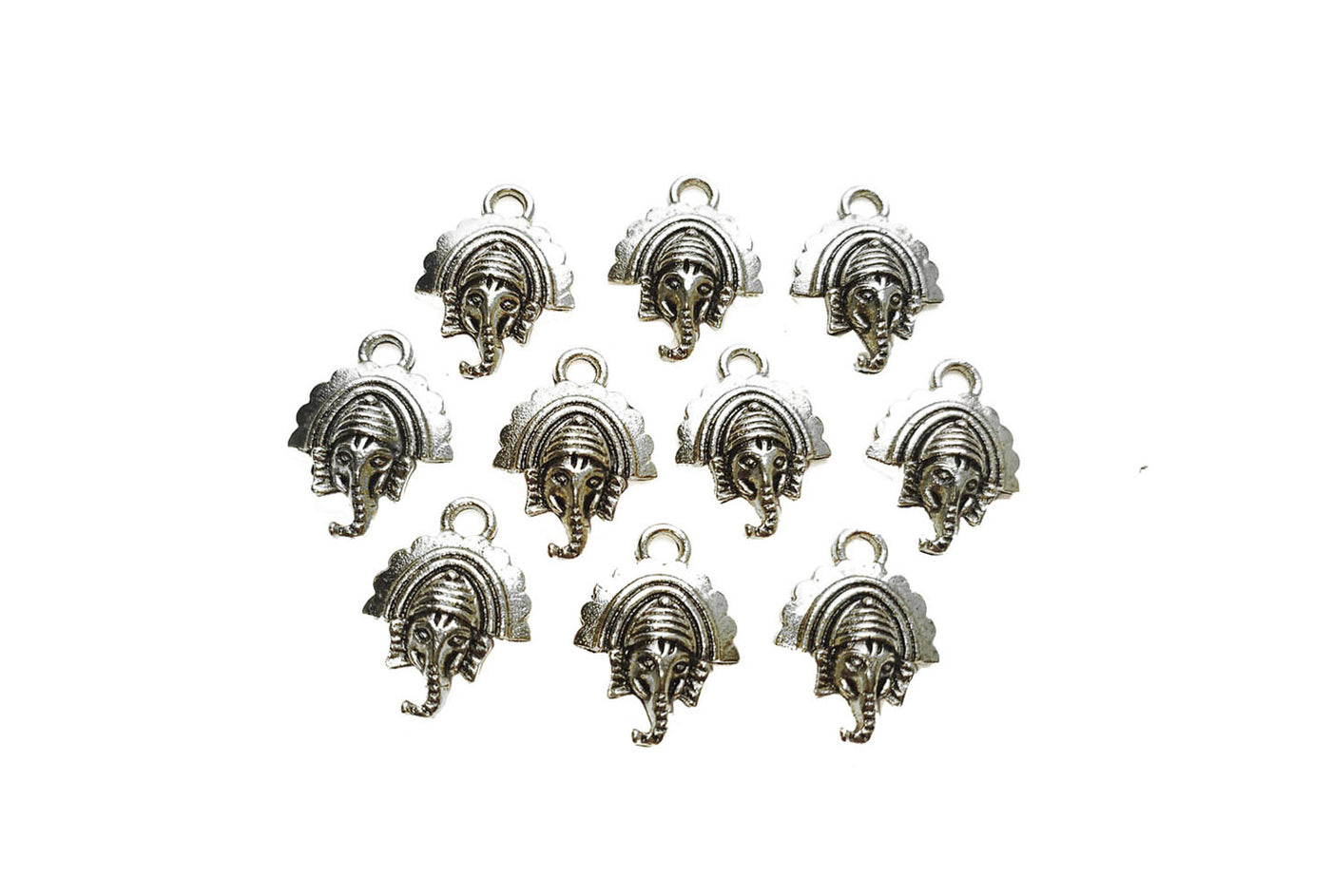 Silver Designer Ganesha Charms