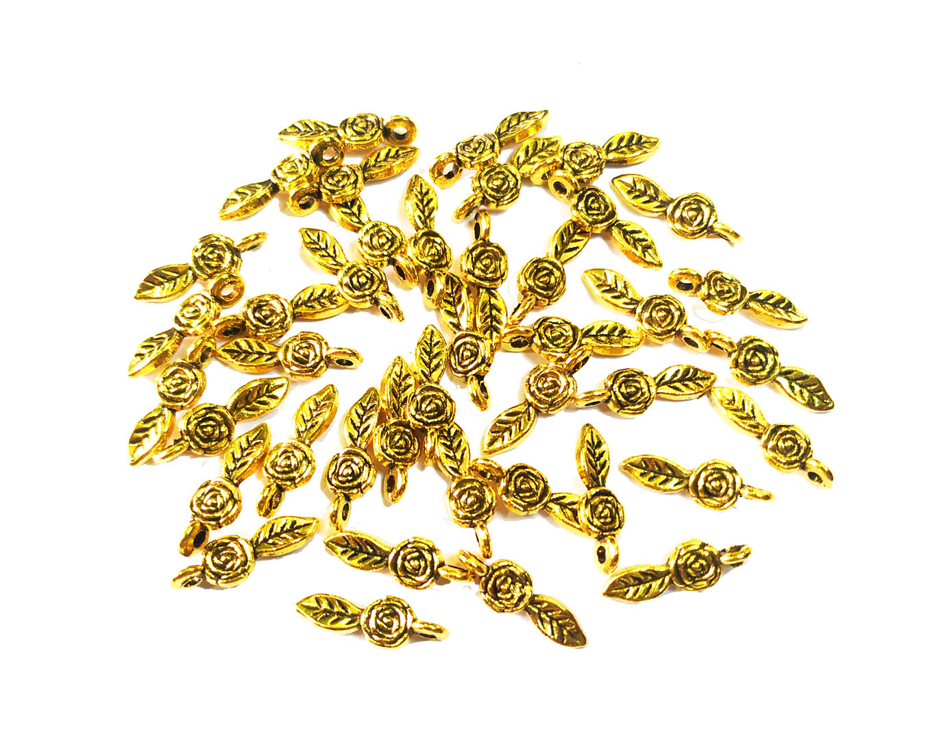 Golden Floral Charms