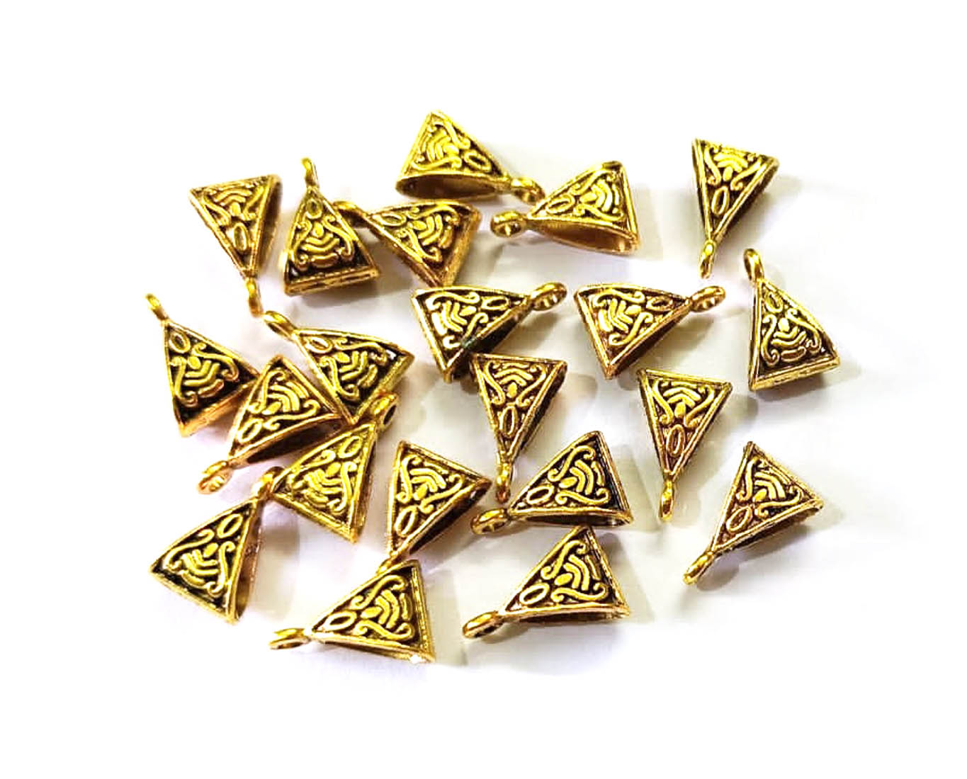 Antique Golden Bail Charms