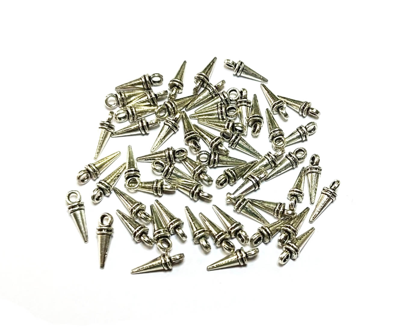 Silver German Silver Spike Charms