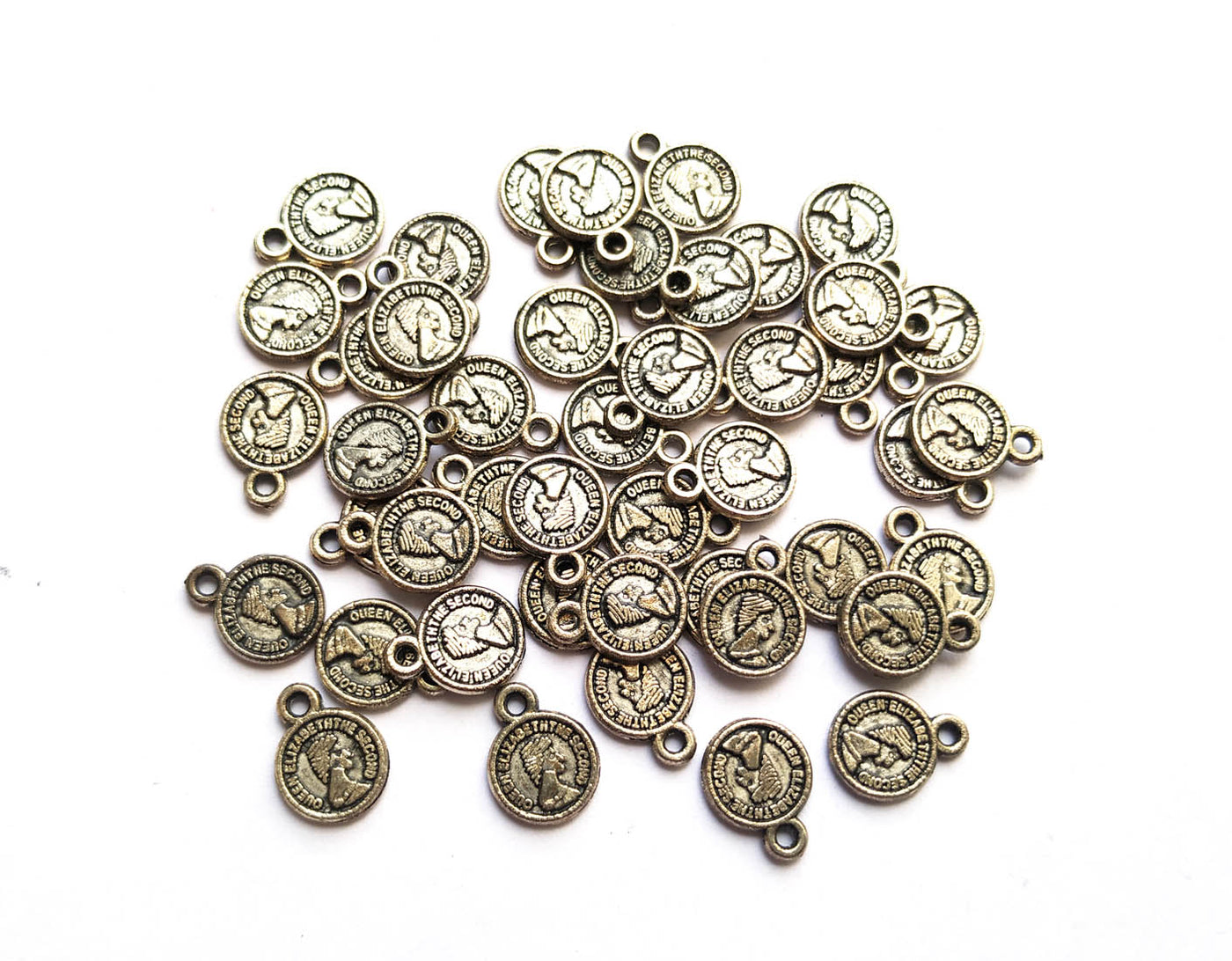 Antique Silver German Silver Coin Charms