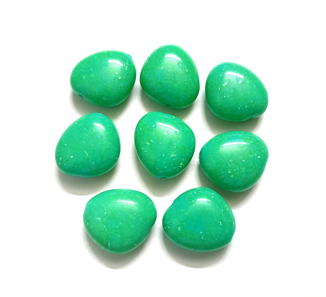 Cyan Color Fancy Resin Beads