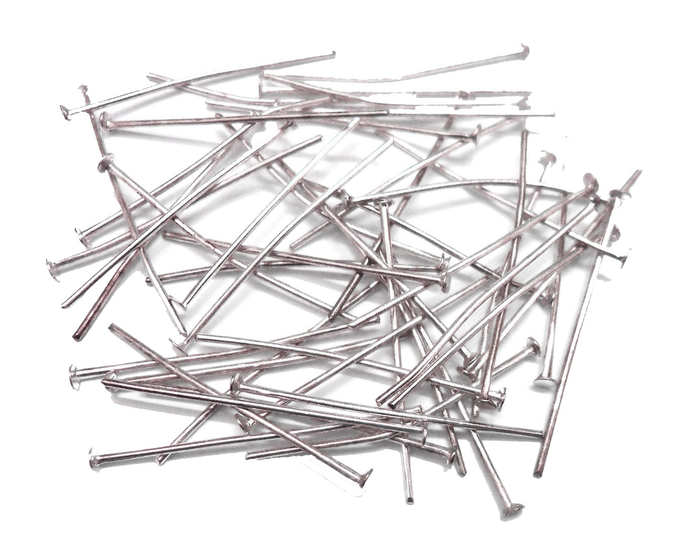 Silver Head Pins - 25mm