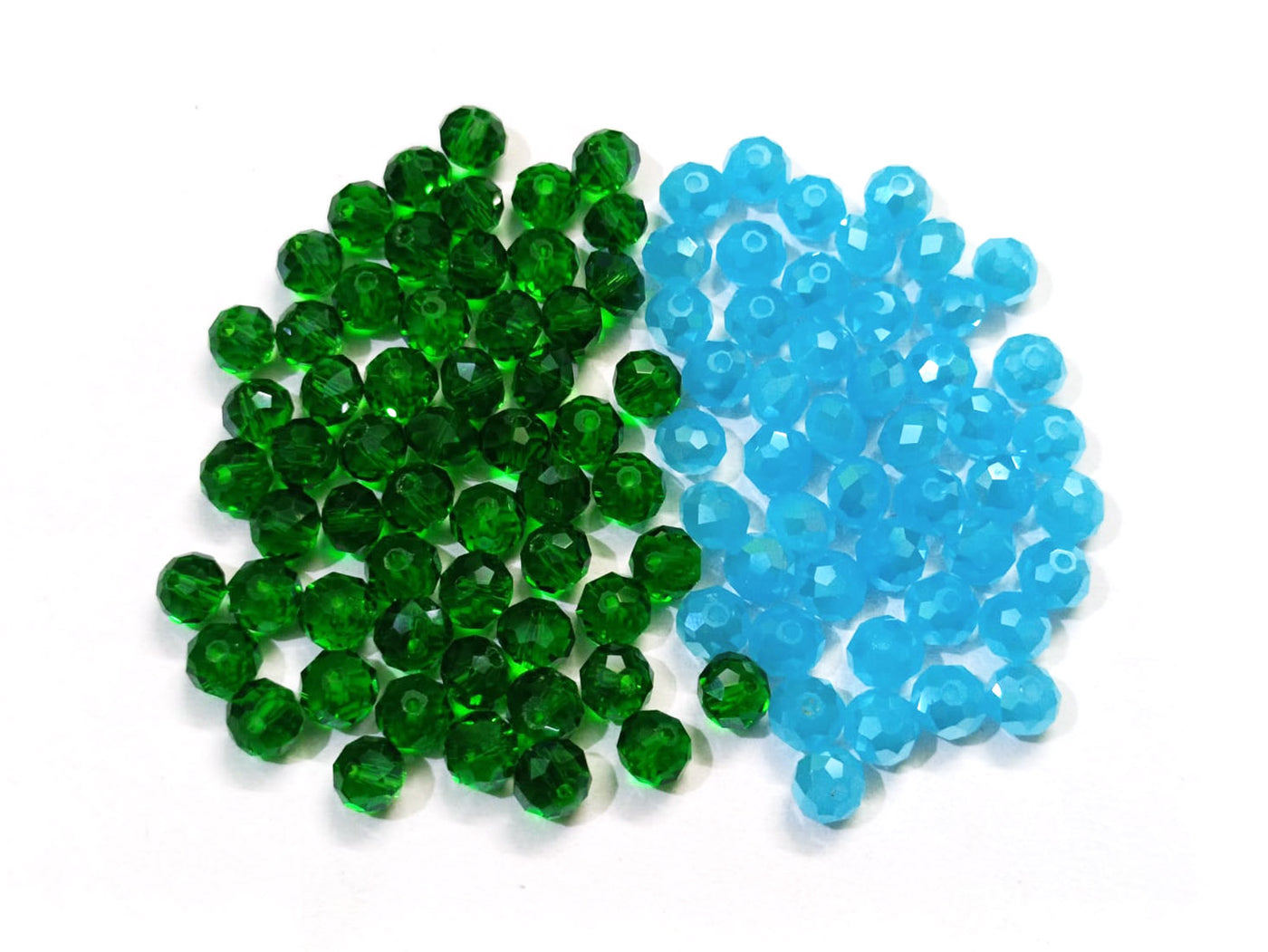 blue and green beads combo