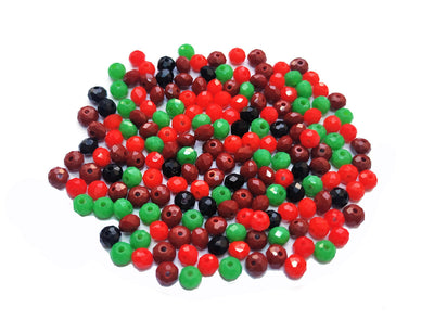 Multicolor Opaque Faceted Rondelle Beads Combo (Wholesale