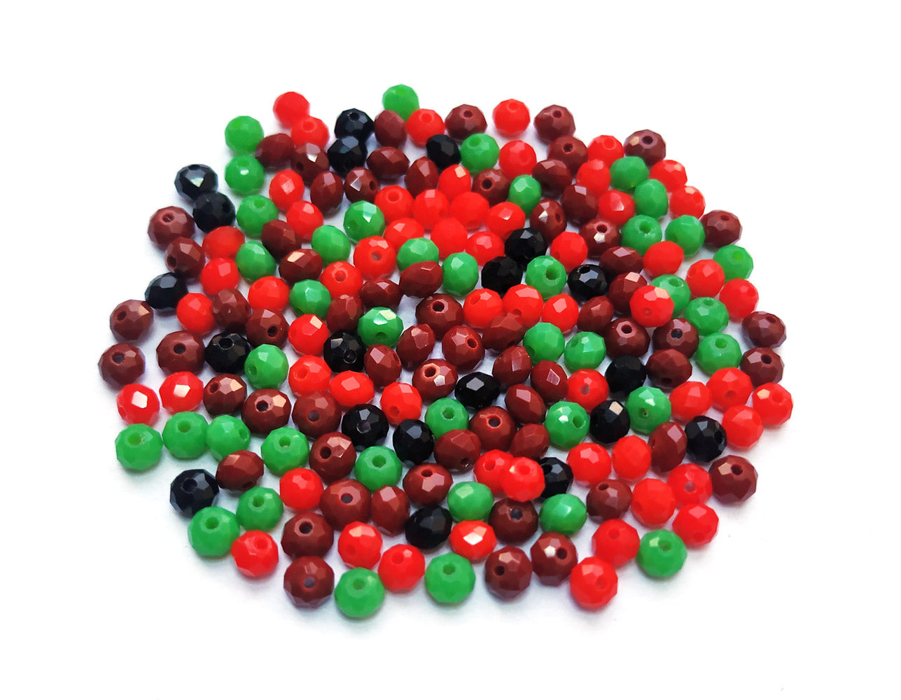 Multicolor Opaque Faceted Rondelle Beads Combo (Wholesale