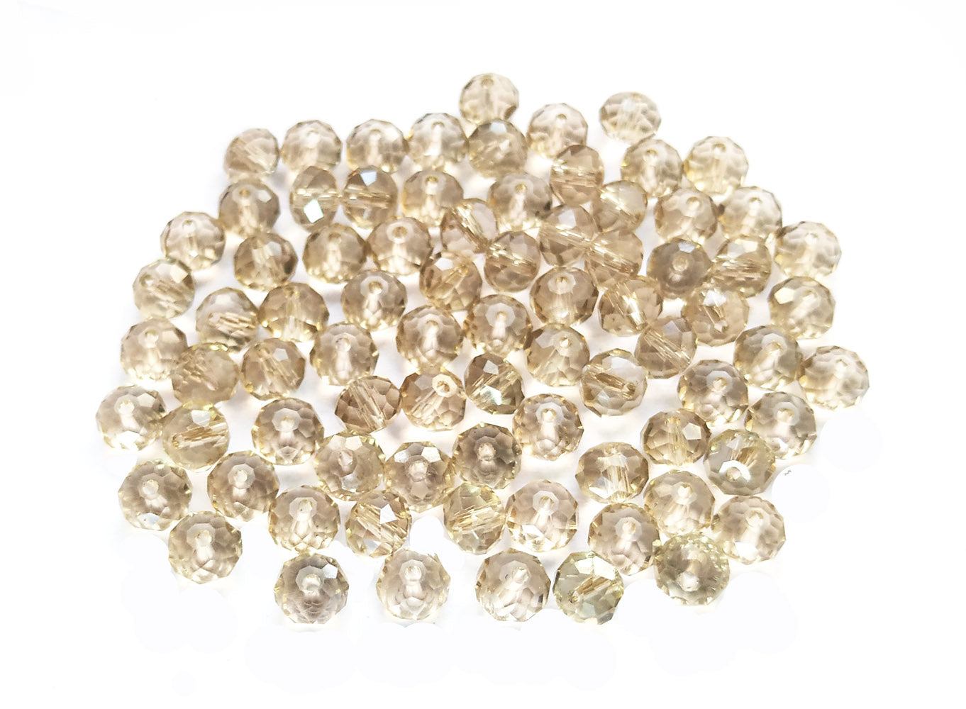 Smoky Beige Crystal Beads (Wholesale