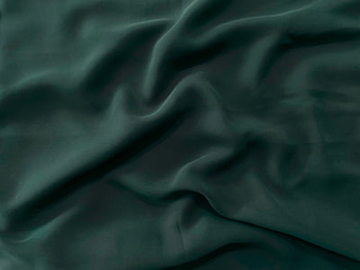 Bottle Green Plain Georgette Fabric