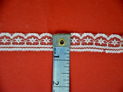 White Pattern 5 Cotton Net Lace