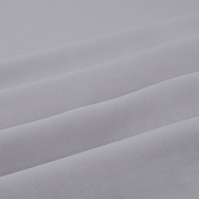 Grey Plain Faux Georgette Fabric