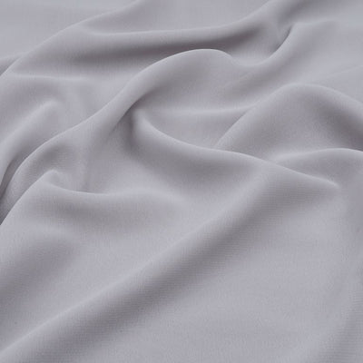 Grey Plain Faux Georgette Fabric