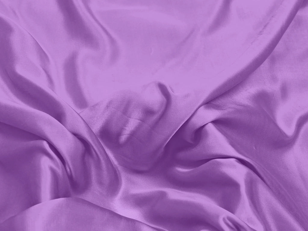 Dark Lavender Plain Dyed Modal Satin Fabric (Wholesale)