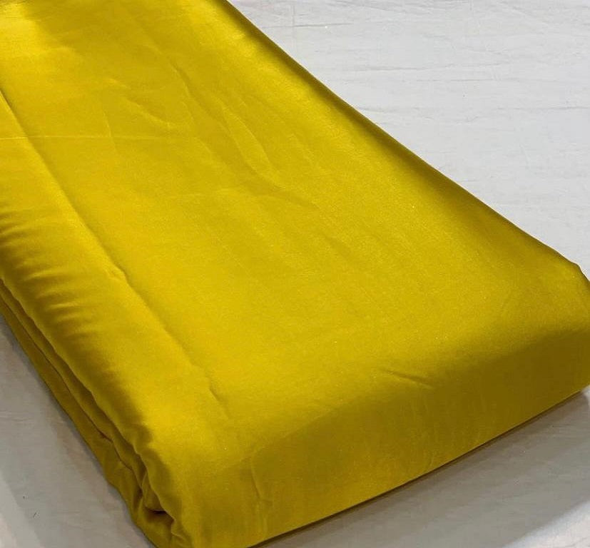 Dark Yellow Plain Modal Silk Fabric (Wholesale)