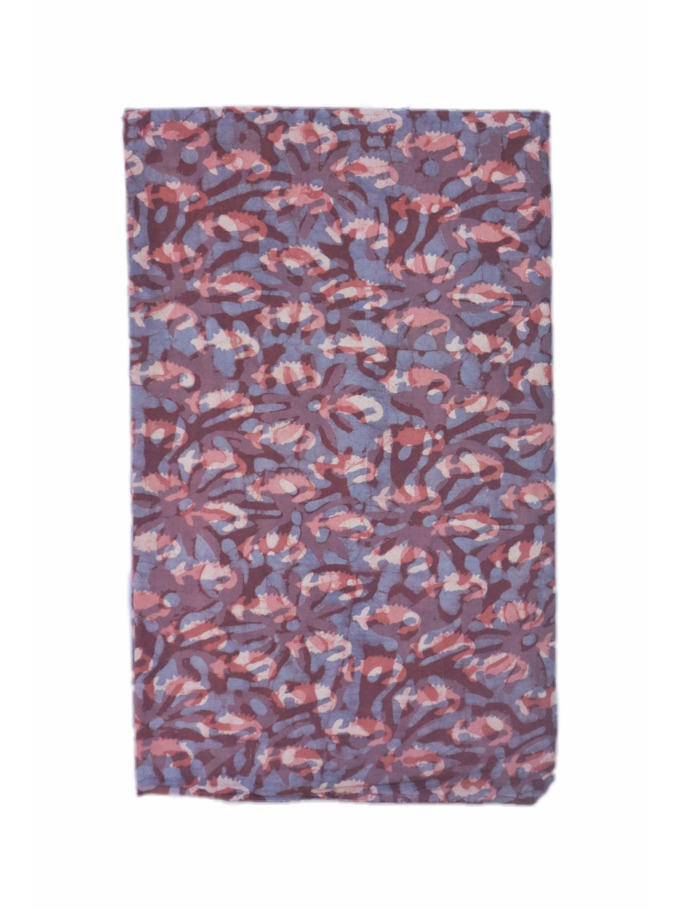 बहुरंगी सार मुद्रित डब्बू प्रिंट सूती कपड़ा