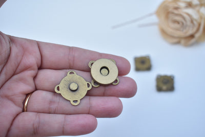 Bronze Magnet / Lock Sew Metal Button