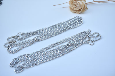 Silver Designer Metal Bag Chain