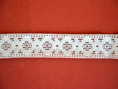 White Dyeable Pattern 36 Cotton Crochet Lace