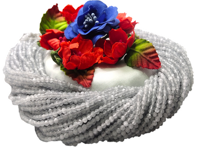 White Monalisa Hydro Crystal Beads (Wholesale)