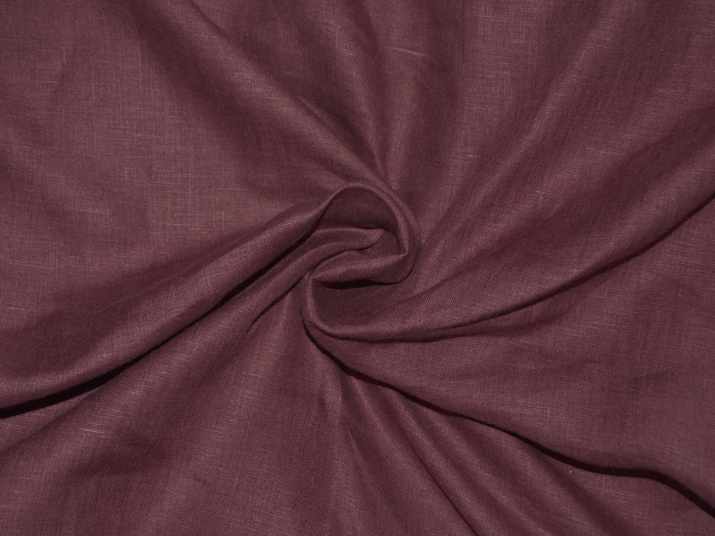 Precut of Deep Purple Pure Linen 60 Lea Fabric