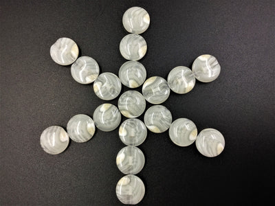 White Transparent Down-Hole Polyester Buttons