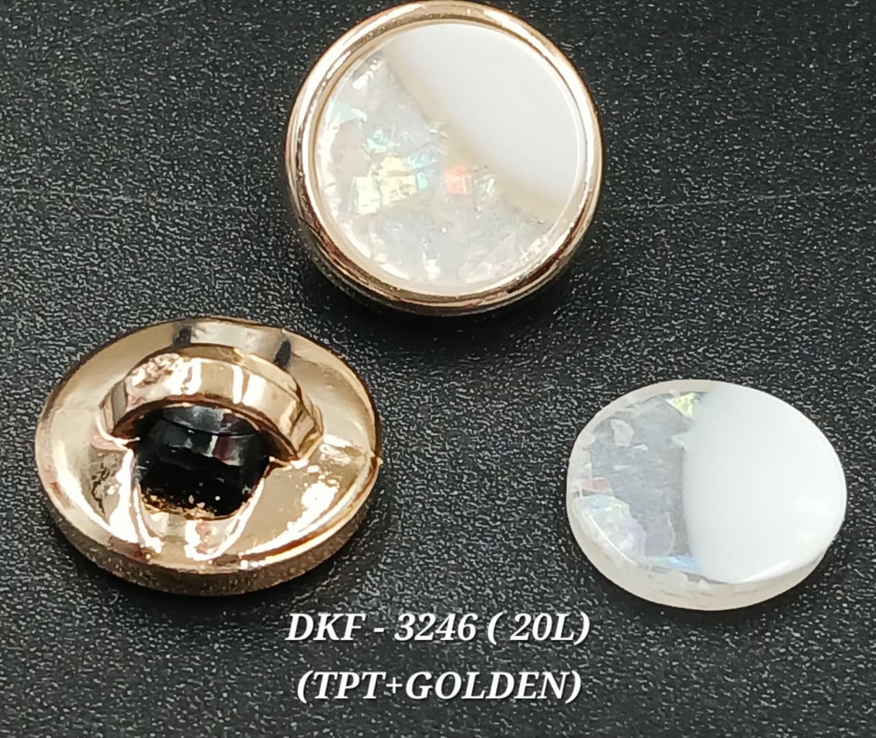 Tpt & Golden Round 20L Downhole Polyester Buttons