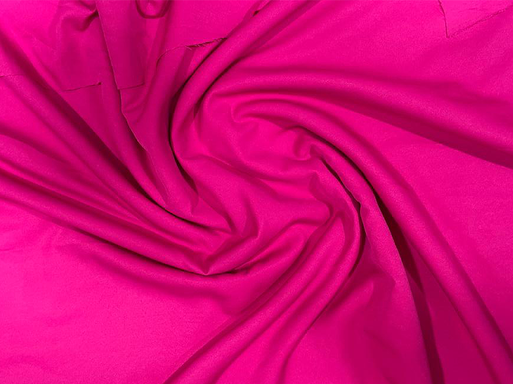 Radiant Fuchsia Plain Shimmer Crepe Stretch Fabric