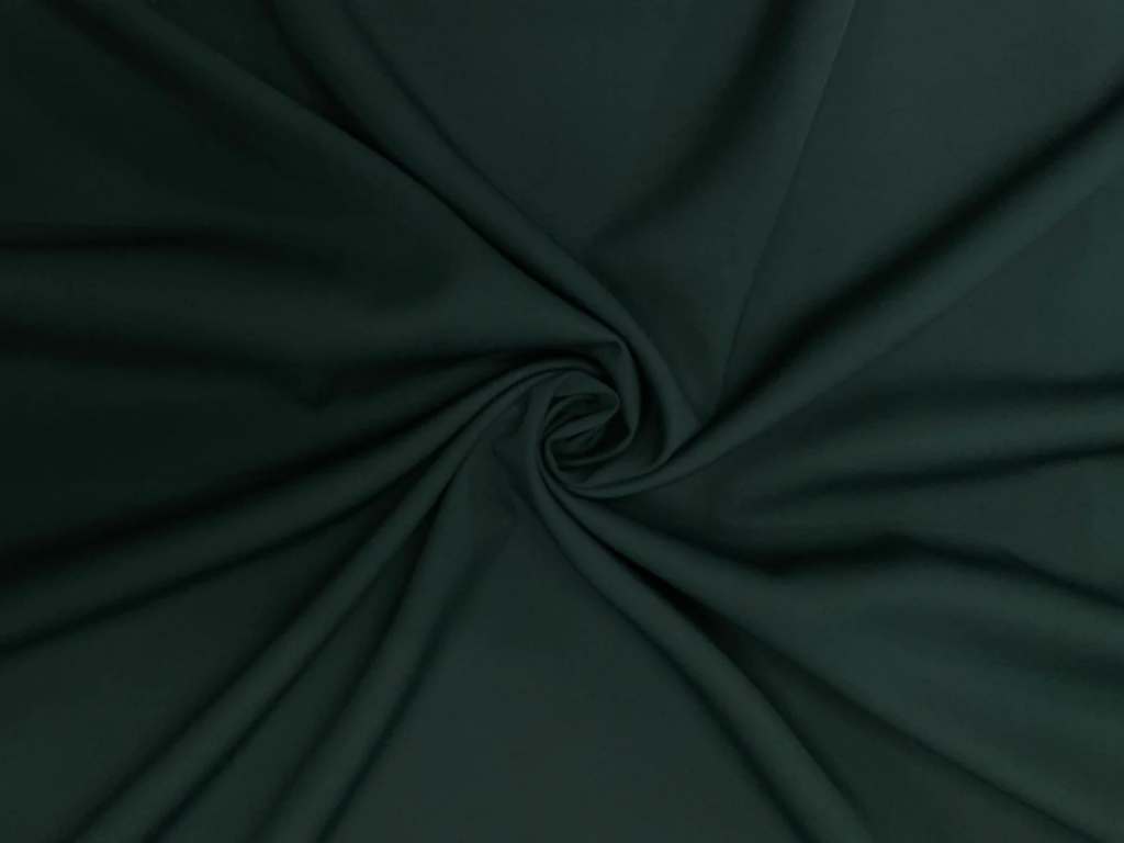 Tokiyo Forest Green Plain Crepe Fabric