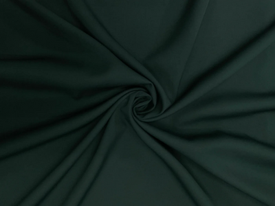 Tokiyo Forest Green Plain Crepe Fabric