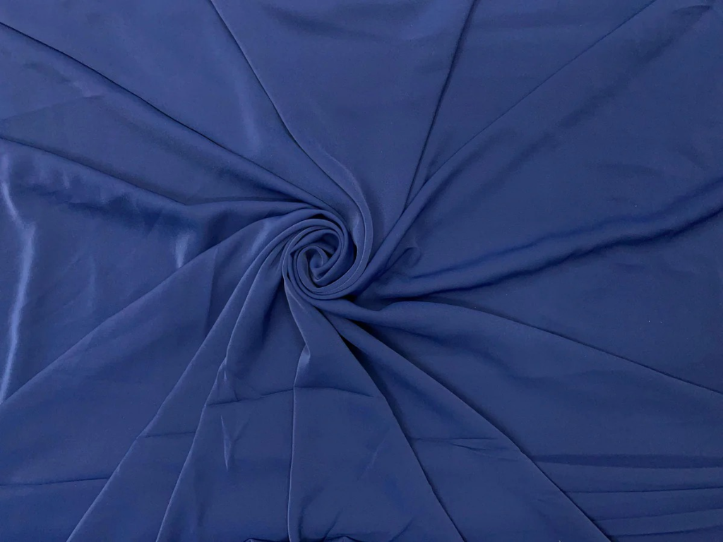Marine Blue Georgette Fabric (Wholesale)