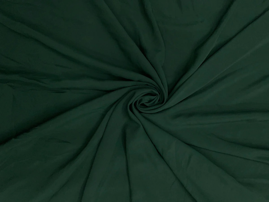 Forest Green Georgette Fabric (Wholesale)