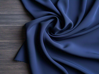 Tokiyo Navy Blue Plain Crepe Fabric