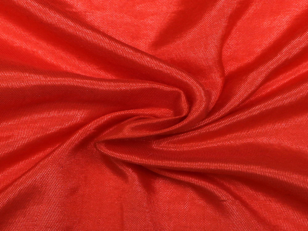 Saffron Plain Blooming Satin Fabric