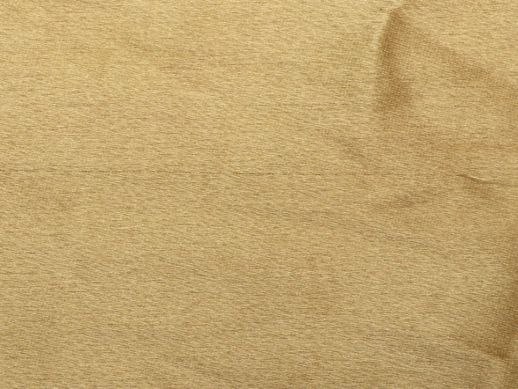 Cream Gold Plain Blooming Satin Fabric