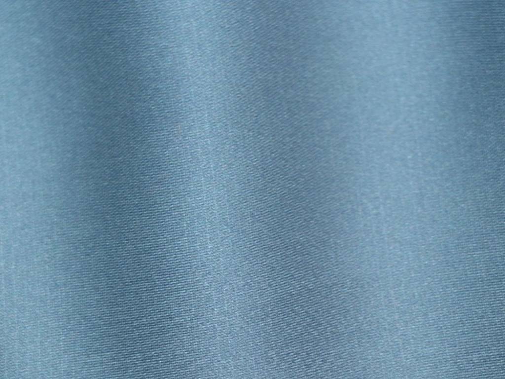 Glacial Blue Plain Blooming Satin Fabric