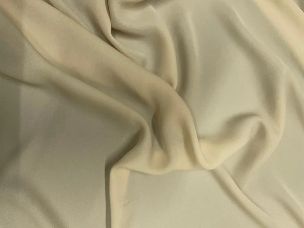 Cream White Georgette Fabric (Wholesale)
