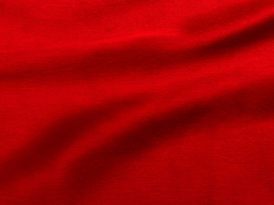 Cherry Red Plain Blooming Satin Fabric