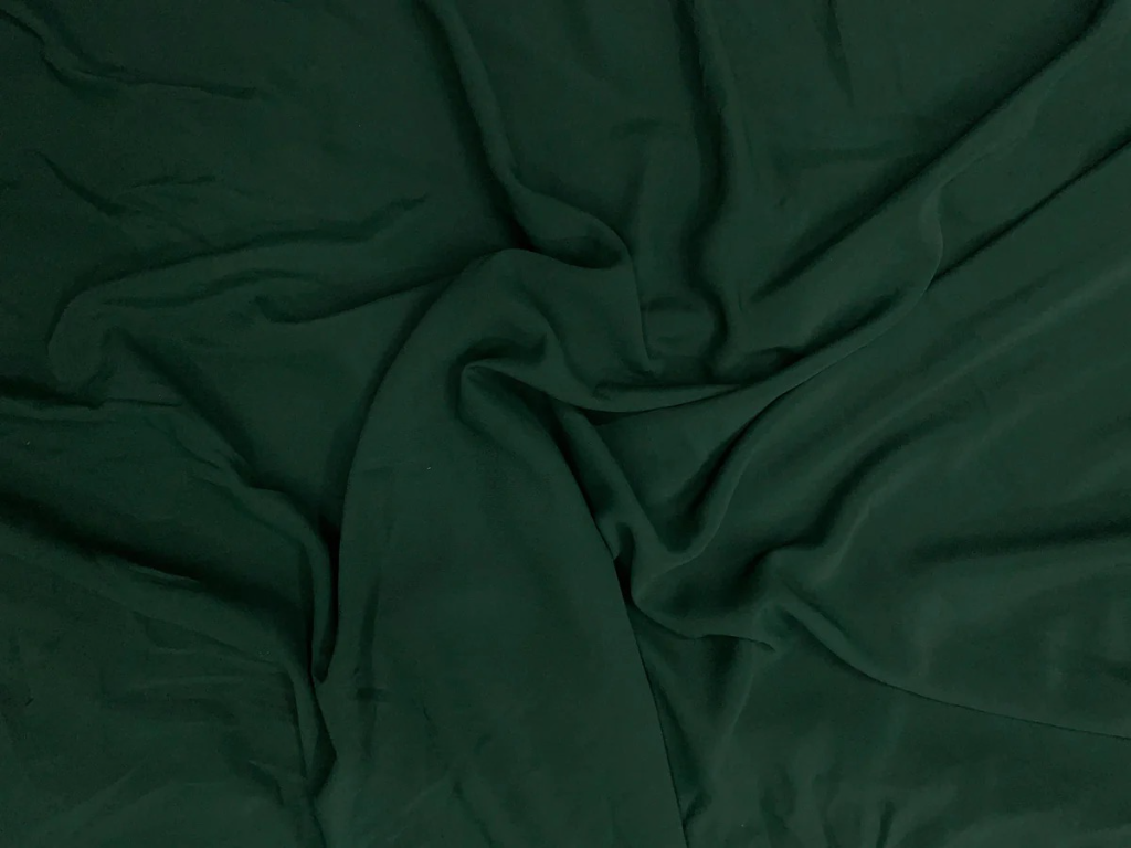 Forest Green Georgette Fabric (Wholesale)