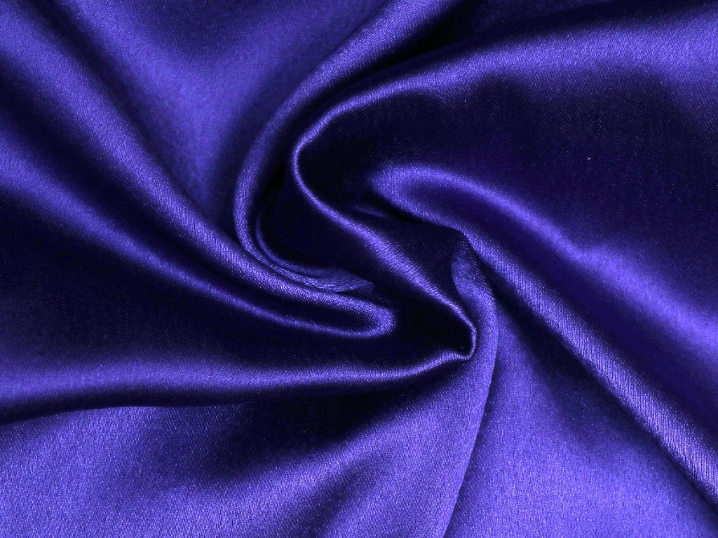 Sapphire Blue Plain Blooming Satin Fabric