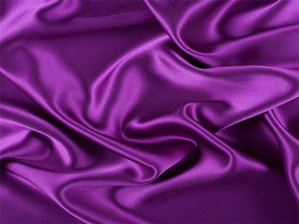 Amethyst Purple Plain Dreams Satin Fabric