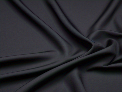 Tokiyo Black Plain Crepe Fabric