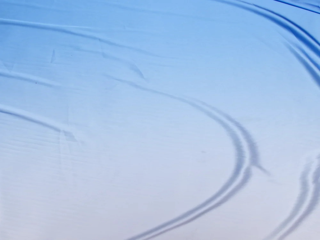 Ice Blue Plain Blooming Satin Fabric