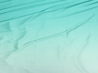 Sea Green Plain Blooming Satin Fabric