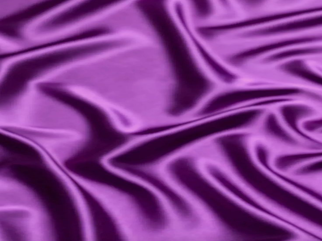 Amethyst Purple Plain Dreams Satin Fabric