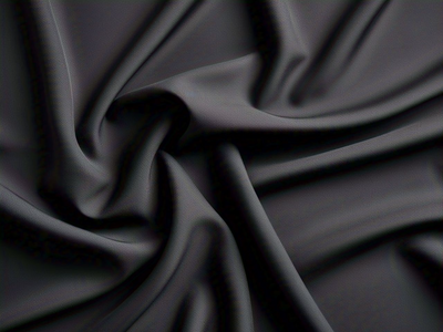 Tokiyo Black Plain Crepe Fabric