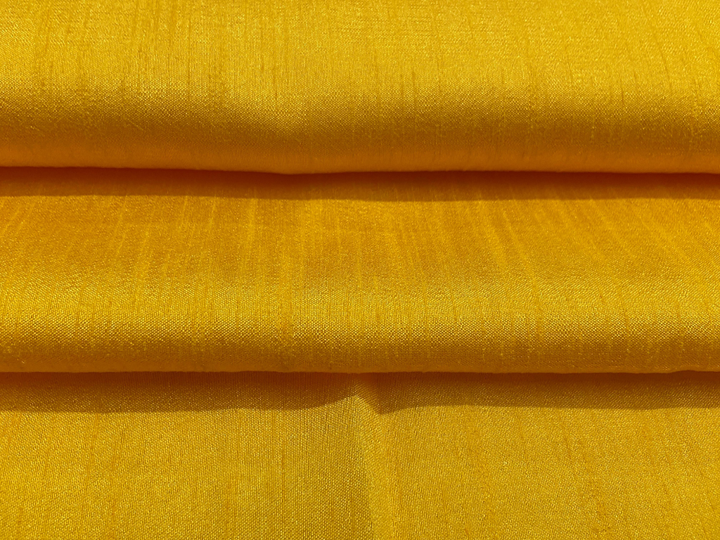 Saffron Sun Mulberry Heavy Raw Silk